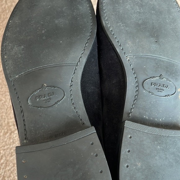 Prada Black Suede Slipper Loafers - Picture 12 of 13
